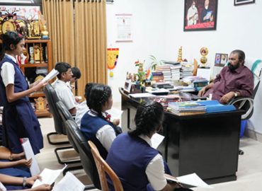 A request from students to listen to their suggestions on waste management; Met with the students